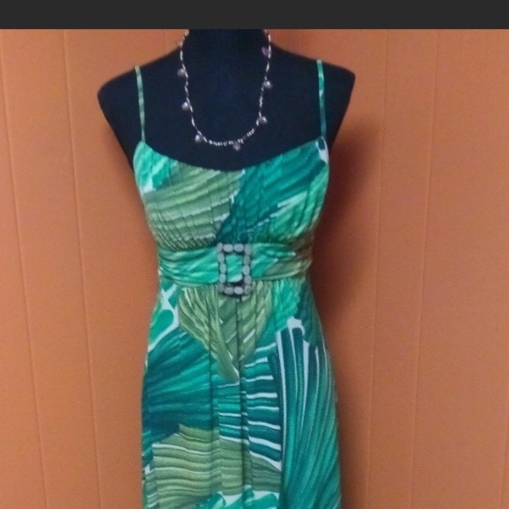 Green summer dress